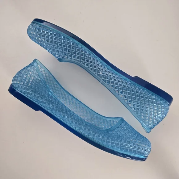 Jeffrey Campbell Suni Jelly Flats Blue Size 8 - Picture 8 of 11
